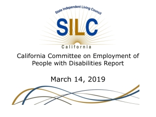 California Committee on Employment of People with Disabilities Report