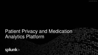 Patient Privacy and Medication Analytics Platform