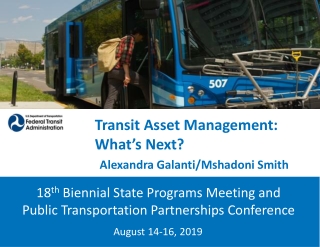 Transit Asset Management: What’s Next?