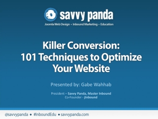 Killer Conversion: 101 Techniques to Optimize Your Website