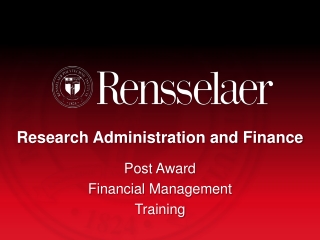 Research Administration and Finance