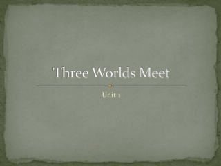 Three Worlds Meet