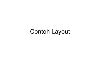 Contoh Layout