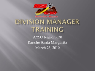 Division manager training