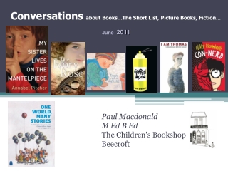 Paul Macdonald M Ed B Ed The Children’s Bookshop Beecroft