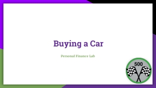 Buying a Car