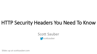 HTTP Security Headers You Need To Know