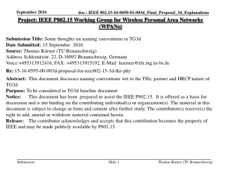 Project: IEEE P802.15 Working Group for Wireless Personal Area Networks (WPANs)