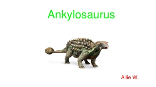 Ankylosaurus