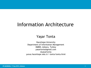 Information Architecture