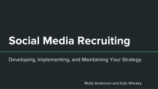 Social Media Recruiting