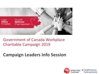 Government of Canada Workplace Charitable Campaign 2019