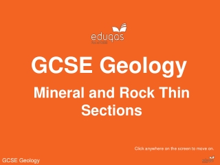 GCSE Geology