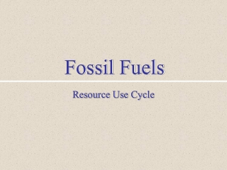 Fossil Fuels