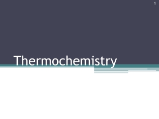 Thermochemistry