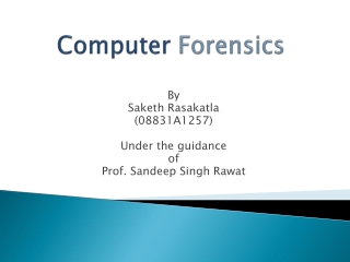 Computer Forensics