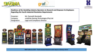 GRAF Conference 2019 – “ Fourth Industrial Revolution and its Impact on Gaming in Africa”