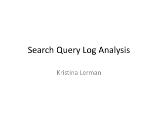 Search Query Log Analysis