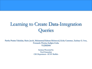 Learning to Create Data-Integration Queries