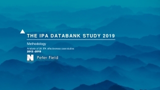 THE IPA DATABANK STUDY 2019