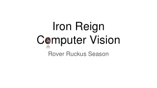 Iron Reign Computer Vision