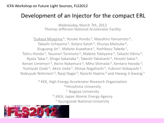 Development of an Injector for the compact ERL