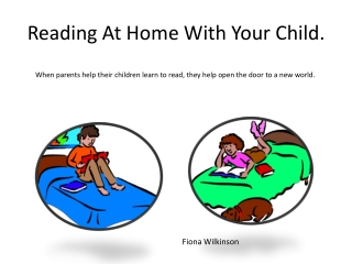 Reading At Home With Your Child.