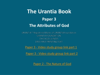 The Urantia Book