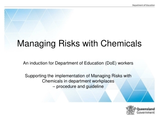 Managing Risks with Chemicals