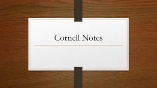 Cornell Notes