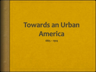 Towards an Urban America