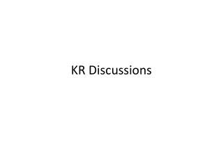 KR Discussions