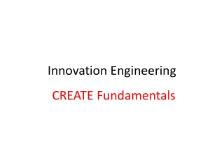 Innovation Engineering