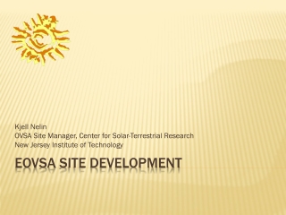 Eovsa Site development