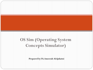 OS Sim (Operating System Concepts Simulator)