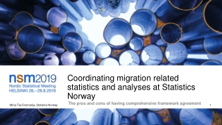 Coordinating migration related statistics and analyses at Statistics Norway