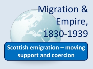 Migration &amp; Empire, 1830-1939