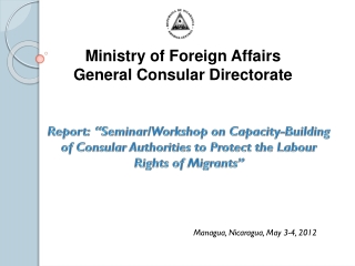 Ministry of Foreign Affairs General Consular Directorate