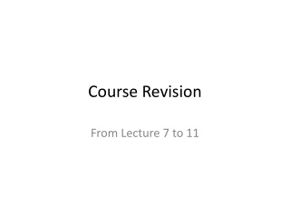 Course Revision