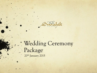 Wedding Ceremony Package