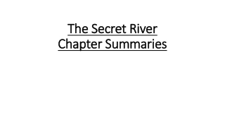 The Secret River Chapter Summaries