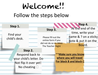 Step 1. Find your child’s desk.
