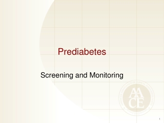 Prediabetes