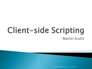 Client-side Scripting