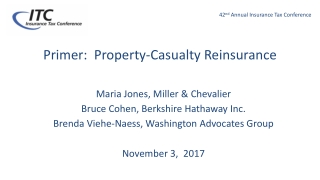 Primer:  Property-Casualty Reinsurance