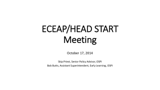 ECEAP/HEAD START Meeting