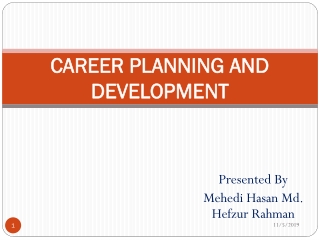 CAREER PLANNING AND DEVELOPMENT