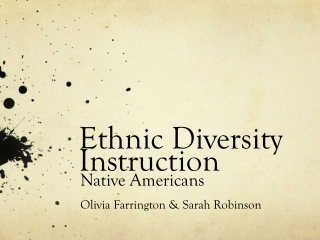 Ethnic Diversity Instruction