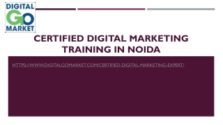 Certified Digital Marketing Training in Noida