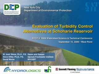 Evaluation of Turbidity Control Alternatives at Schoharie Reservoir